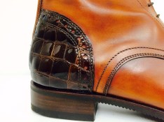 Antique Brown Ankle boots and Croc | Image 3